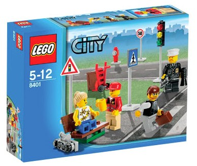 LEGO Set-Minifigure Collection-Town / City / Supplemental-8401-1-Creative Brick Builders